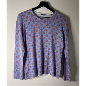 J. McLaughlin Patterned Crewneck Sweater Size M